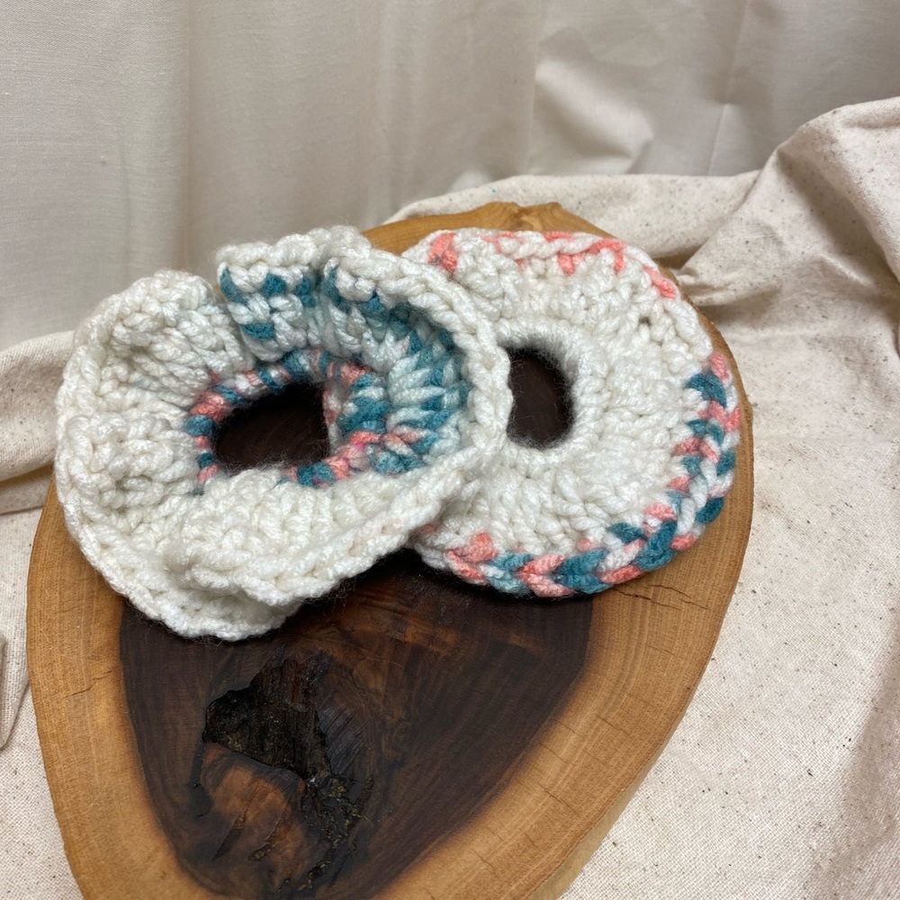 Handmade Crochet Hair Scrunchies